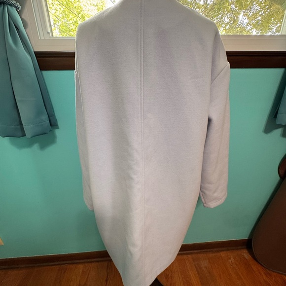 NWT Kenneth Cole New York Light Blue Long Jacket - Picture 2 of 4